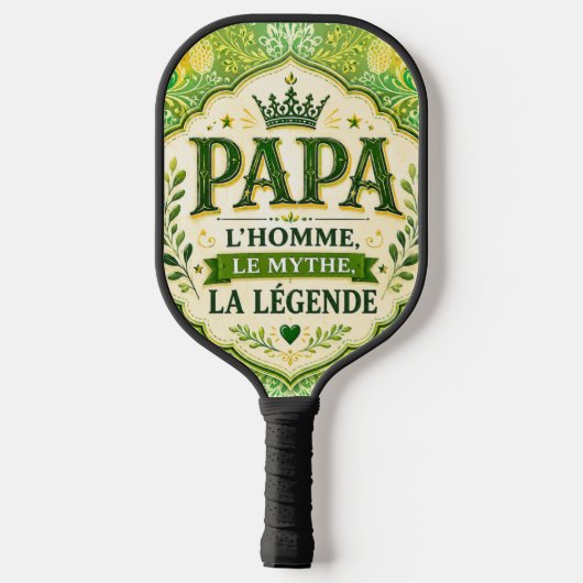 Papa, De Man, De Mythe, De Legende Pickleball Paddle (Achterkant)