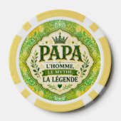 Papa, De Man, De Mythe, De Legende Poker Chips (Achterkant)