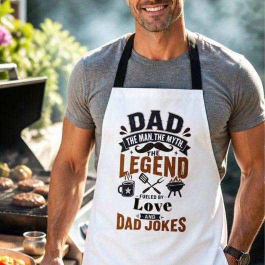 Papa de man de mythe de legende schort