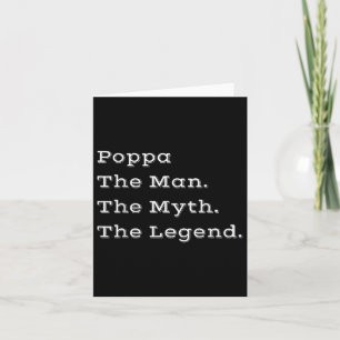 Papa De Man De Mythe De Legende Vaderdag Cadeau Kaart