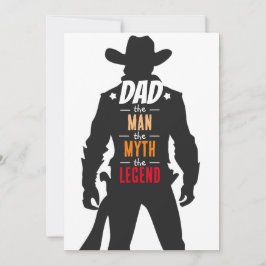 Papa: De Man, De Mythe, De Legende Vaderdag Feestdagenkaart