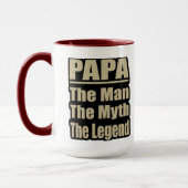 Papa De Man de Mythe De legende Vaderdag mok (Links)