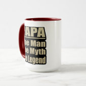 Papa De Man de Mythe De legende Vaderdag mok (Voorkant links)
