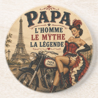 Papa - De Man, De Mythe, De Legende Zandsteen Onderzetter