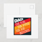 Papa De Man, De Mythe, De Slechtste Invloed Briefkaart (Voorkant / Achterkant)
