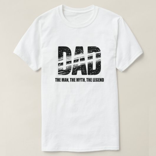 Papa De Man De Mythe Het Legende T-Shirt (Design voorkant)