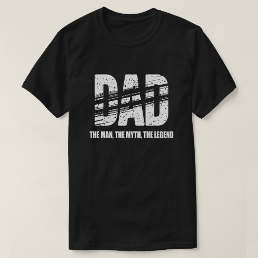 Papa De Man De Mythe Het Legende T-Shirt (Design voorkant)