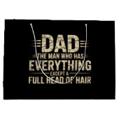 Papa de man die alles heeft behalve een volle bos groot cadeauzakje (Achterkant)