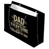 Papa de man die alles heeft behalve een volle bos groot cadeauzakje (Voorkant Gekanteld)