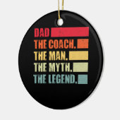 Papa De Man Myth Legend Coach Vaderdag Keramisch Ornament (Links)