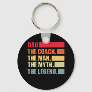 Papa De Man Myth Legend Coach Vaderdag Sleutelhanger