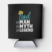 Papa De Man Myth Legend  Vaderdag Blikjeskoeler (Voorkant)