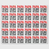 papa de mythe van het man van de legende cadeaupapier (Vlak)