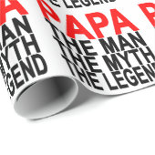 papa de mythe van het man van de legende cadeaupapier (Rol Hoek)