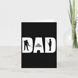 Papa De Poolhaai Biljart Vaderdag Cadeau Zwembad Kaart