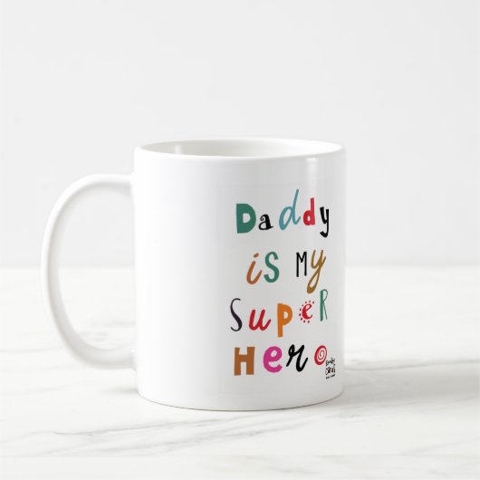 Papa de Superheld Koffiemok (Links)