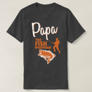 Papa de vis fluisteraar Mannen T-shirt