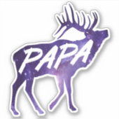 Papa Deer Sticker (Voorkant)