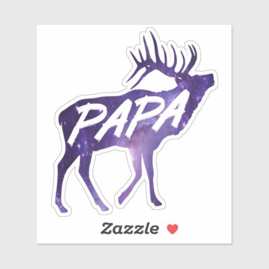 Papa Deer Sticker (Vel)