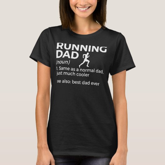Papa Definitie beste pap ooit runner T-shirt (Voorkant)