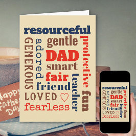 Papa Definitie Beste trekken Word Cloud Typografie Kaart
