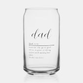 Papa Definitie Bierblik Glas (Voorkant)