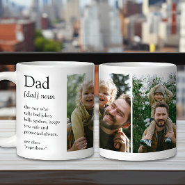 Papa Definitie Grappig & hartelijk Familie Foto Koffiemok