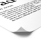 Papa, definitie, modern, typografie poster (Hoek)