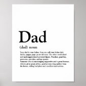 Papa, definitie, modern, typografie poster (Voorkant)