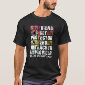 Papa Definitie moderne fotocollage T-shirt (Voorkant)
