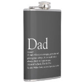 Papa definitie zeggen leuk modern heupfles (Rechts)