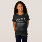 Papa Definition Grandpa Vaderdag Gifts - Mannen T-shirt (Voorkant volledig)