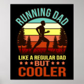 Papa Definition Half Marathon Runner Fitnes Poster (Voorkant)