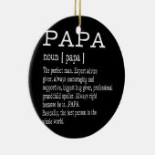 Papa Definition Vaderdag Mannen Keramisch Ornament (Rechts)