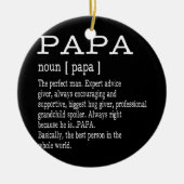 Papa Definition Vaderdag Mannen Keramisch Ornament (Voorkant)
