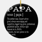 Papa Definition Vaderdag Mannen Keramisch Ornament (Achterkant)