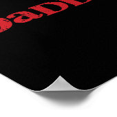Papa Devil Horn Lazy Halloween Costume Gothic Pap Poster (Hoek)