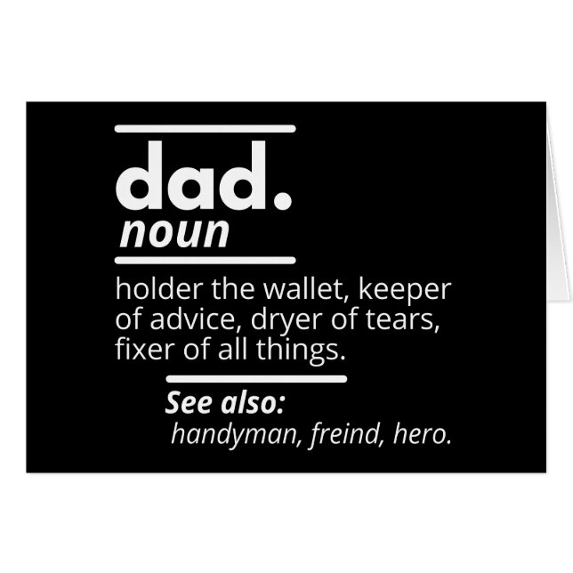 Papa Dictionary Definition - Grapny Fathers Day Gi (Voorkant Horizontaal)