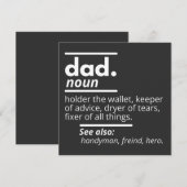 Papa Dictionary Definition - Grapny Fathers Day Gi Kaart (Voorkant / Achterkant)