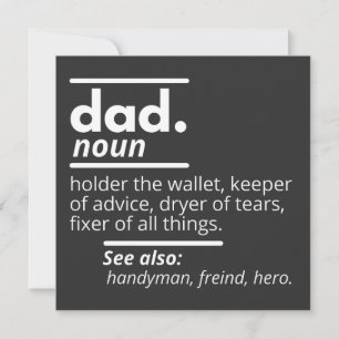 Papa Dictionary Definition - Grapny Fathers Day Gi Kaart