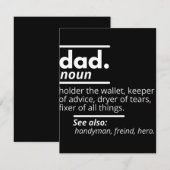 Papa Dictionary Definition - Grapny Fathers Day Gi Save The Date (Voorkant / Achterkant)