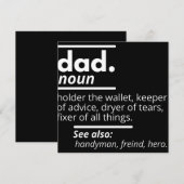 Papa Dictionary Definition - Grapny Fathers Day Gi Save The Date (Voorkant / Achterkant)