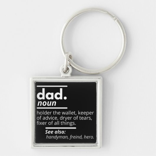 Papa Dictionary Definition - Grapny Fathers Day Gi Sleutelhanger (Voorkant)
