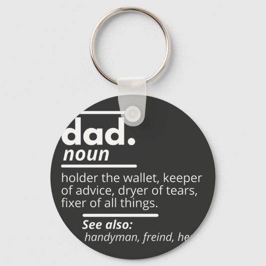 Papa Dictionary Definition - Grapny Fathers Day Gi Sleutelhanger (Voorkant)