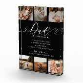 Papa Dictionary Definition Photo Collage Black Fotoblokken (Rechts)