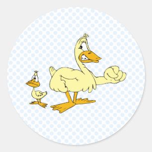 Papa & Diddy Duck Ronde Sticker