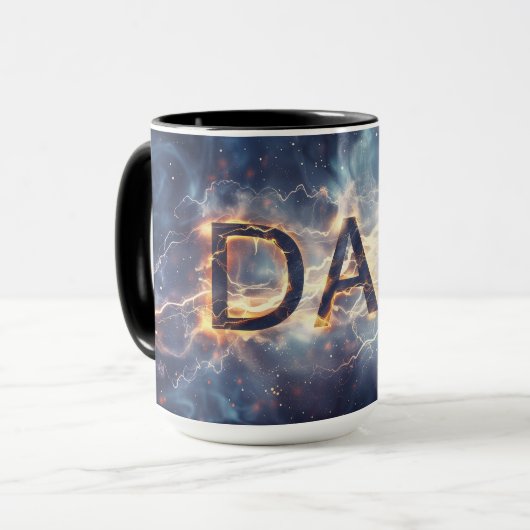 "Papa" Digitale kunst Mok (Voorkant links)