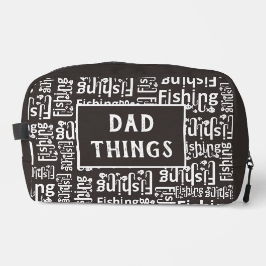 Papa Dingen Vist Pattern Toiletry Toilettasje (Voorkant)