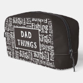 Papa Dingen Vist Pattern Toiletry Toilettasje (Rechterhoek)