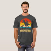 Papa Dinosaur Daddysaurus 2 Twee kinderen Gift T-s T-shirt (Voorkant volledig)